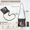 thumbnail image 7 of ZUXONGSY Moon Hummingbird Rose Print PU Leather Crossbody Handbag for Women Waterproof Sling Hobo Bag Multiple Pockets Bag Travel Bag with Shoulder Strap for Working Travel, 7 of 7