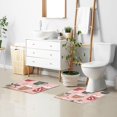 thumbnail image 6 of Yayeee Bath Rug for Bathroom Floor Non Slip Rectangle Fluffy Soft Absorbent Mat, 16"x24", Brown Christmas Cups, 6 of 7