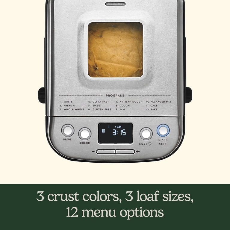 Cuisinart Compact Automatic Bread Maker, 2 Lb, Stainless Steel photo 3