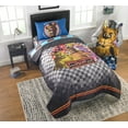 thumbnail image 2 of Five Nights at Freddy’s Plush Throw, Kids Bedding, 46” x 60”, Black and Red, Freddy Fazbear, 2 of 3