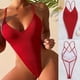 thumbnail image 2 of Bikini para mujer Conjunto sólido Traje de baño Dos piezas Sujetador con relleno Traje de baño Ropa de playa OAVQHLG3B Store  lin121212, 2 of 4