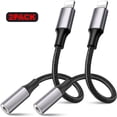 thumbnail image 3 of 2Pcs Headphones Adapter For IPhone Audio Adapter Cable To 3.5mm Jack Adapter Aux Audio Accessories Headset Splitter Adaptor, 3 of 4