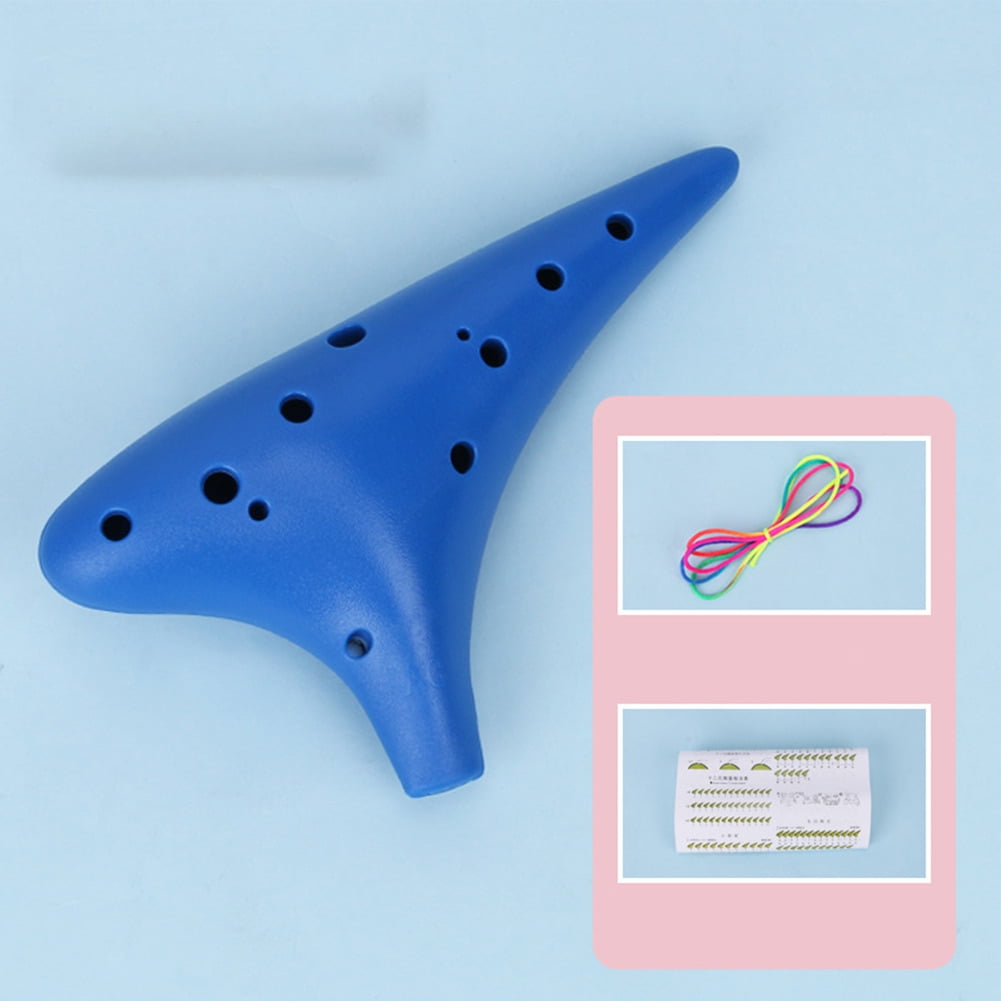 12 Hole Alto C Ocarina Durable Resin Plastic Flute Beginner