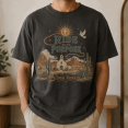 thumbnail image 5 of Lotusprint LLC Personalized Western Christian Classic Unisex T-Shirt Comfort, Desert Church Faith Tee, 5 of 5