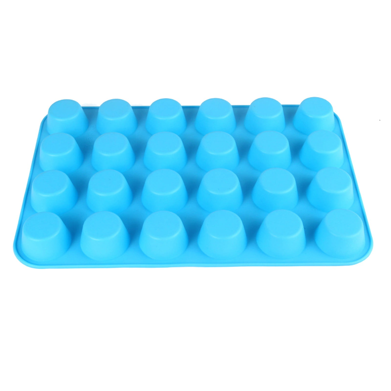 24 Silicone Cake Molds DIY Thick Round Muffin Cup Jelly Pudding Oven