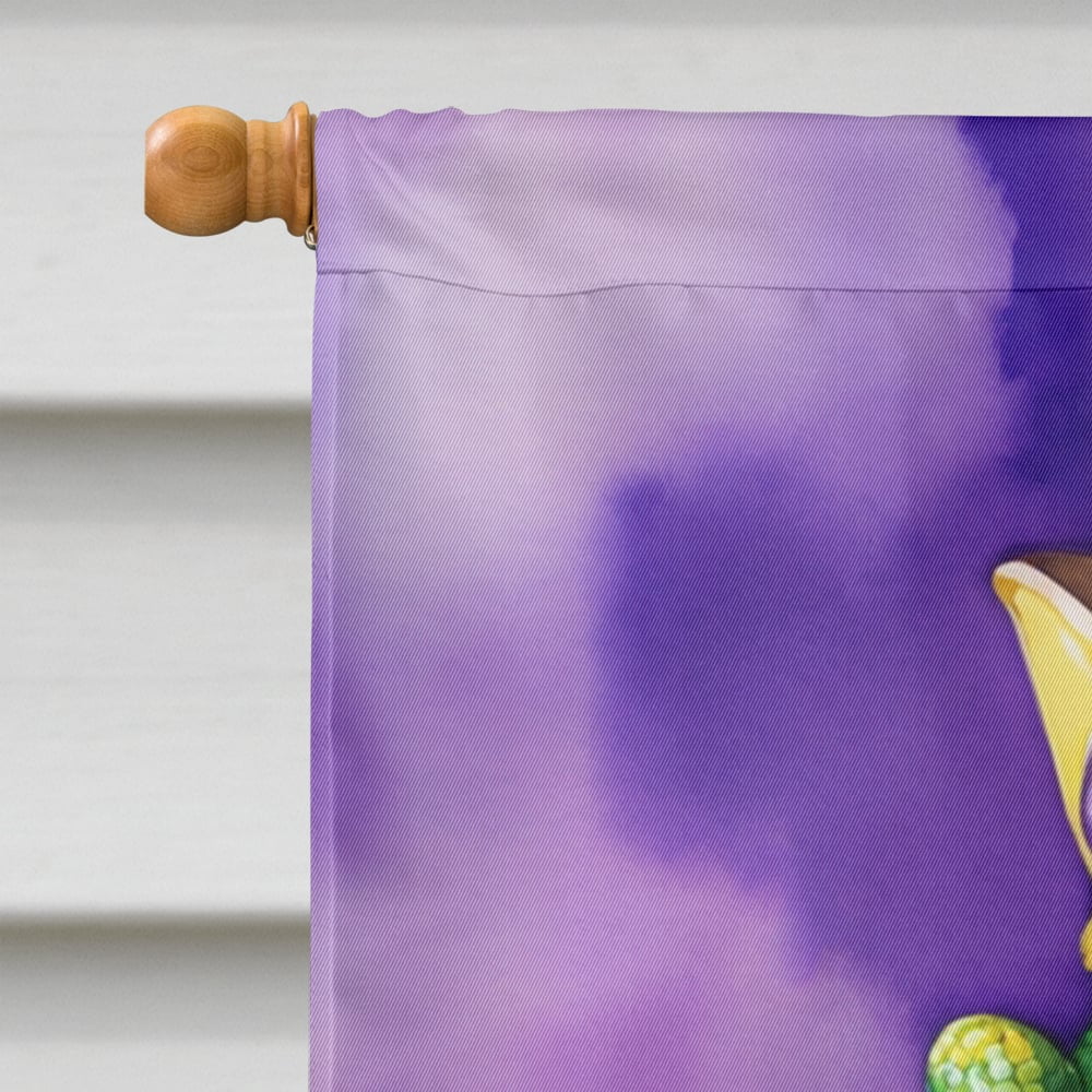 Alligator King of Mardi Gras House Flag 28 in x 40 in