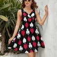 thumbnail image 3 of Playing Card Suits Inverted Dress Fashion Beach Long Dresses Female Party Printed Sundress, 3 of 7