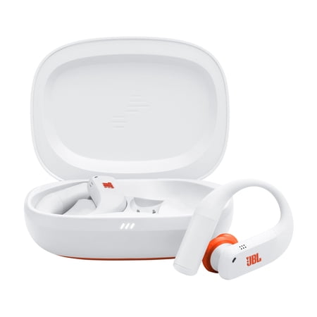 JBL - Endurance Peak 4 - TRUE Wireless Bluetooth Noise Cancelling Sport In-Ear Earbuds - 2027 - White / Orange - image 10
