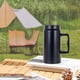 thumbnail image 4 of Taza térmica para caminar con asa | Taza de café de viaje de acero inoxidable | Vaso con aislamiento al vacío para bebidas frías y calientes | Tapa a prueba de fugas con pajita | Capacidad de 590 ml, 4 of 6