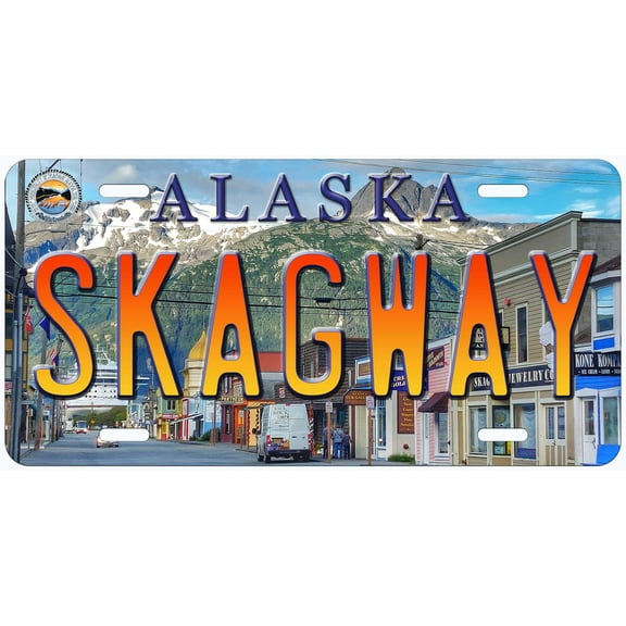 Skagway Alaska Novelty Car License Plate