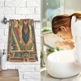 thumbnail image 7 of Yayeee 100% Cotton Hand Towels for Bathroom 16" x 28" Soft Absorbent Kitchen Towel, Retro Abstract Eagle, 7 of 7