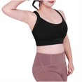 thumbnail image 7 of ylioge S-5X Plus Size Sports Bras for Women No Underwire High-Impact Bralettes Push Up Solid Breathable Full-Coverage Athletic Workout Underwear Bra, 7 of 7