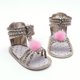 thumbnail image 3 of Sandalias De Cuna Antideslizantes Para Bebé Recién Nacido de material cuero Suela Suave Prewalker 0-12M Oro perfke Prewalker para niños de verano, 3 of 9