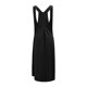 thumbnail image 5 of Falda bohemia de verano con cuello en U y tirantes largos - Lino, tirantes ajustables, cintura holgada, vestido informal de princesa para vacaciones en la playa, 5 of 5
