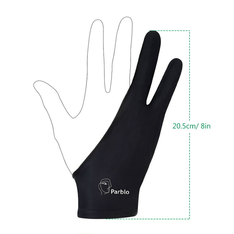 Parblo PR-05 Drawing Glove,Anti-Skid Artist Glove for Light Box Drawing  Tablets Graphics Monitor, iPad, Sketching, Suitable for Left and Right Hand