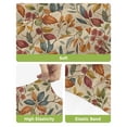 thumbnail image 4 of Fall Leaves Bar Stool Covers Set of 2, Farmhouse Beige Botanical Leaf Autumn Stretch Washable Bar Chair Covers with Backs, Removable Pub Counter Height Chair Cover for Kitchen Dining Room Cafe, 4 of 7