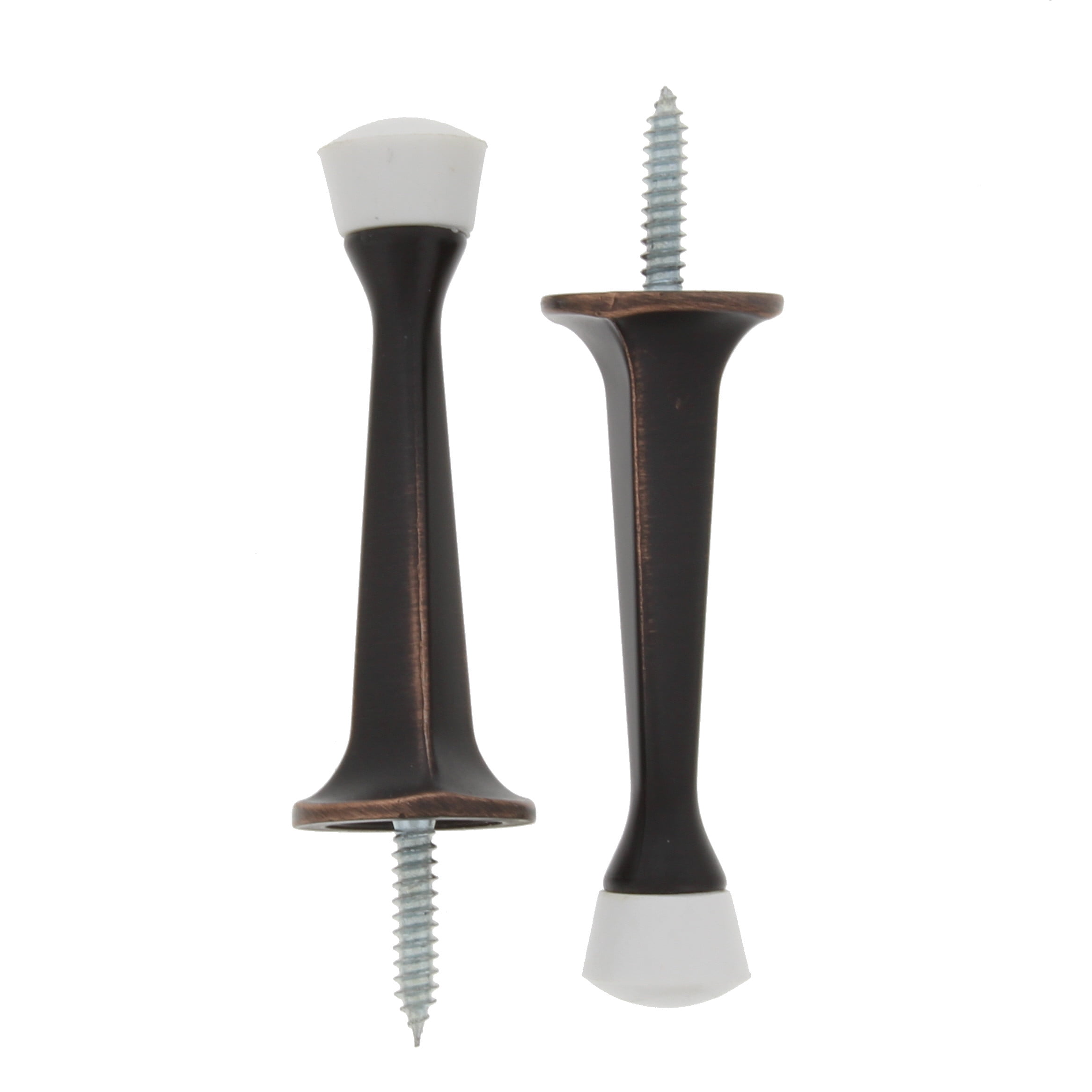 Bulldog Hardware Screw-in Solid Doorstop, Oil Rubbed Bronze, 2 Pack