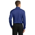 thumbnail image 2 of Port Authority K540LS Mens Silk Touch Performance Long Sleeve Polo T-Shirt, Royal - 3XL, 2 of 2