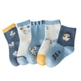 thumbnail image 1 of 5 pares de calcetines para niños, calcetines de pato de dibujos animados para niños, calcetines de algodón suave, calcetines cálidos de media pantorrilla para niños L, 1 of 5