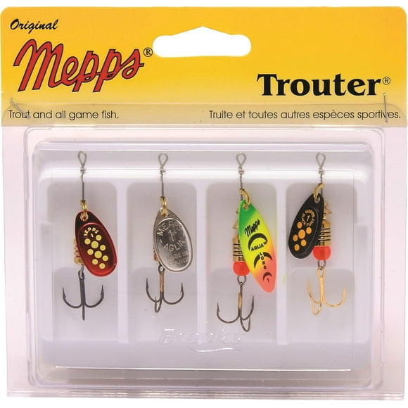 Mepps 4-K1-ASST 4-Pack Trouter Kit Assorted