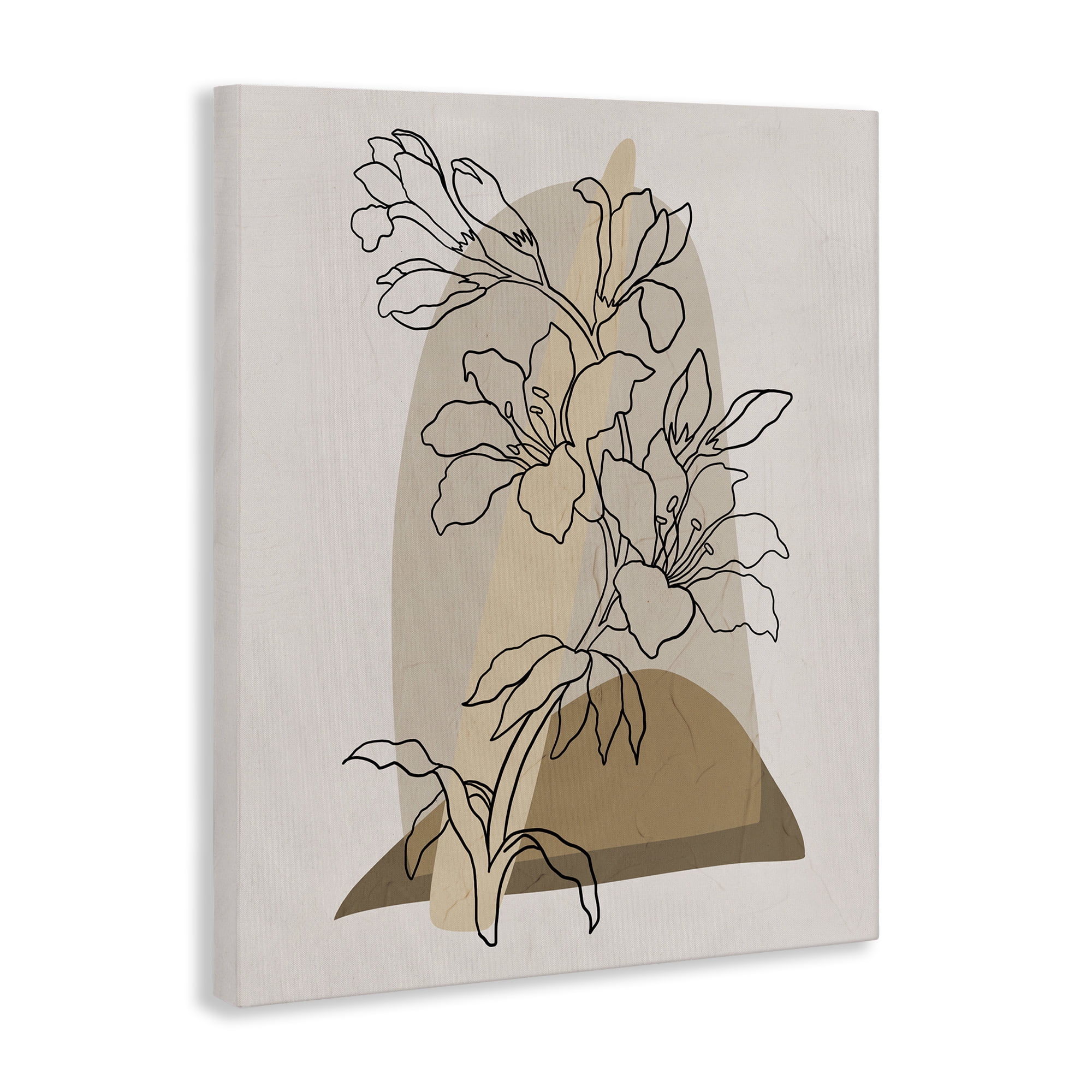 Stupell Industries Boho Lily Impression Botanical & Floral Painting Gallery Wrapped Canvas Art Print Wall Art, 36 x 48
