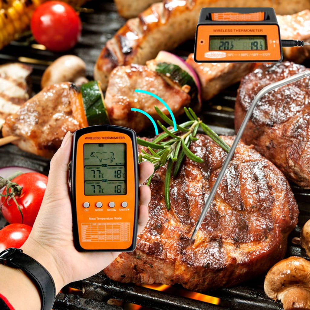 MOMOJIA Wireless Meat Thermometer Convenient Digital BBQ Thermometer Kitchen Thermometer