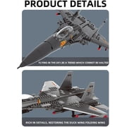 Carrier-Based Aircraft Military Fighter Building Bricks Set compatible with Lego-technic, Air Force Plane Building Toys Army Airplanes Model