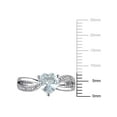 thumbnail image 2 of Everly Women's Aquamarine Sterling Silver Ring, 2 of 5