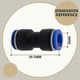 thumbnail image 2 of 12 Pcs 4mm Straight Push In Connect Pneumatic Fitting,2 Way Plastic Quick Release Pu Air Line Adapter, 2 of 5