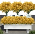 thumbnail image 7 of 10 Bundles Artificial Flowers for Outdoor Decoration, Plastic Greenery Shrubs Spring Summer Decoration UV Resistant Faux Outdoor Plants Fake Flowers Planter Home Garden Decor Red, 7 of 7
