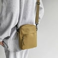 thumbnail image 4 of Btomtd Sling Purse with Earphone Hole, Casual One Strap Chest Crossbody Bag for Travel, Shoulder Bag with Water-Resistant Fabric, Unisex Carry-All Handbag, Khaki, 4 of 6