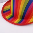 thumbnail image 5 of Hsqqdc Rainbow Magician Tall Top Hat, Colorful Fedora Performance Hat for Carnival Party Events, 5 of 7