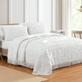 thumbnail image 2 of Collections Etc Luxurious Medallion Chenille Fringe Border Bedspread, 2 of 2
