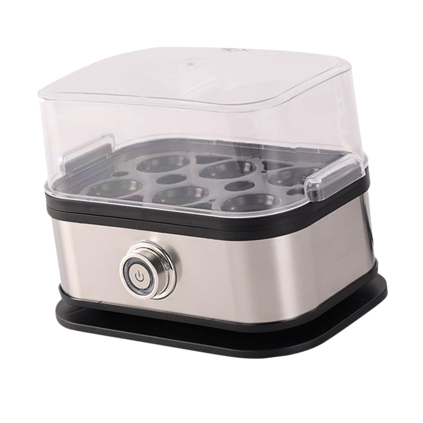Fiocias Egg Cooker US Plugs Compact Portable Kitchen Steamer for Office Home Cooking