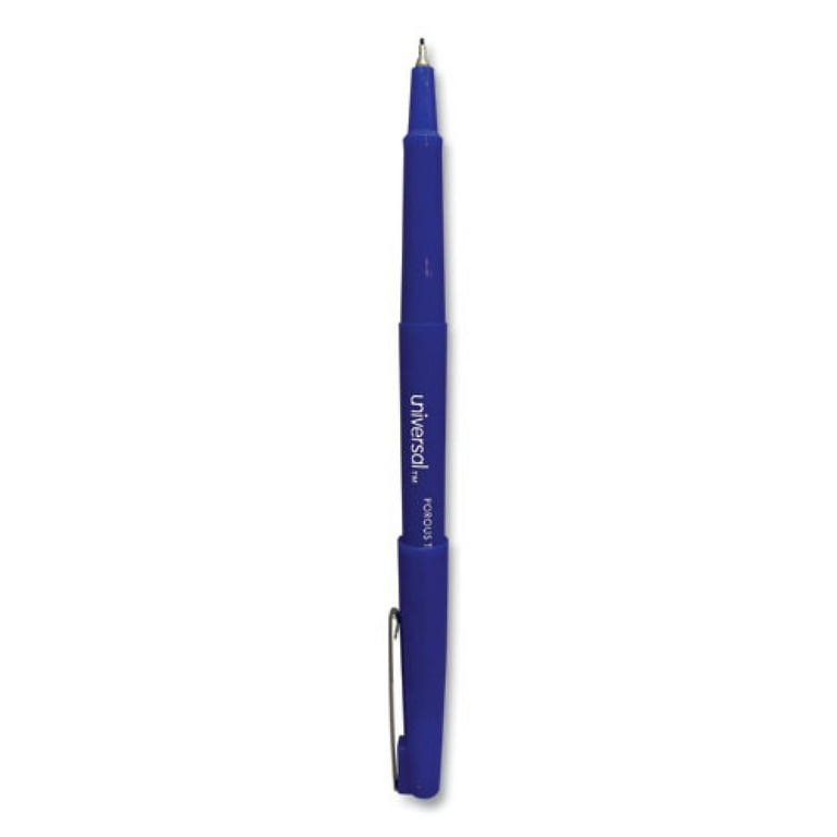 Porous Point Pen, Stick, Medium 0.7 mm, Blue Ink, Blue Barrel, Dozen Porous Point Pen, Stick, Medium 0.7 mm, Blue Ink, Blue Barrel, Dozen