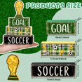thumbnail image 3 of Bloques decorativos de madera de fútbol DIYDEC, 4 piezas, 3 of 7