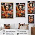 thumbnail image 4 of Designart "Fridas Garden in Colorful Mexican Art" Portrait Floater Framed Wall Art Print, 4 of 7