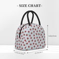 thumbnail image 2 of Yiaed Hand Drawn Strawberry Print Lunch Bag Adult Insulated Lunch Box, Leakproof Cooler Food Lunch Containers Reusable High Capacity Lunch Tote Bags-One Size, 2 of 6