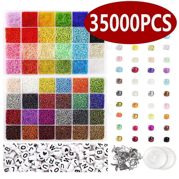 Bracelet Making Kit 2mm Craft BeadsDIY Craft Jewelry Kit for Bracelets
