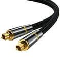 thumbnail image 1 of Digital Optical Audio Cable SPDIF Coaxial Cable 5.1 Channel for Amplifiers Blu-ray Player Xbox 360 Soundbar Fiber Cable;Digital Fiber Audio Cable SPDIF Output Cable 5.1 Channel Power Amplifier,Black, 1 of 5