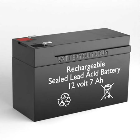 Ultra Tech Ut-1270 Lawn Mower replacement 12V 7Ah battery - BatteryGuy brand equivalent (F1 terminals rechargeable)