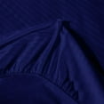 thumbnail image 3 of Sleeper Sofa Sheets Full Size (54 x 72 + 8 Inch Deep) (Stripe Navy Blue) - 600TC Superior Cotton, Super Soft, Wrinkle & Fade Resistant Sofa Bed Sheets By The Great American Store, 3 of 5