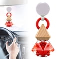 thumbnail image 2 of CSSJKYJ 2PCS Car Air Freshener Hanging, Red Scent Drift Car Air Freshener, Wooden Fragrance Expanding Bottle Cap, 10ml Per Bottle, Used for Car Decoration and Fresh Air, 2 of 5