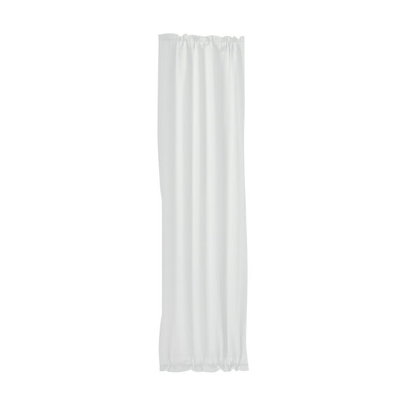 Bwiyojiz 25.19"Lx40.15"H Curtains & Drapes High-Precision Solid Color French Door Window Rod-Pocket for Sliding and Doors Home, Polyester, White, Gifts for Family