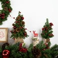 thumbnail image 4 of Northlight 1.3 FT Downswept Village Pine Medium Artificial Christmas Tree in Burlap Base, Unlit, 4 of 8