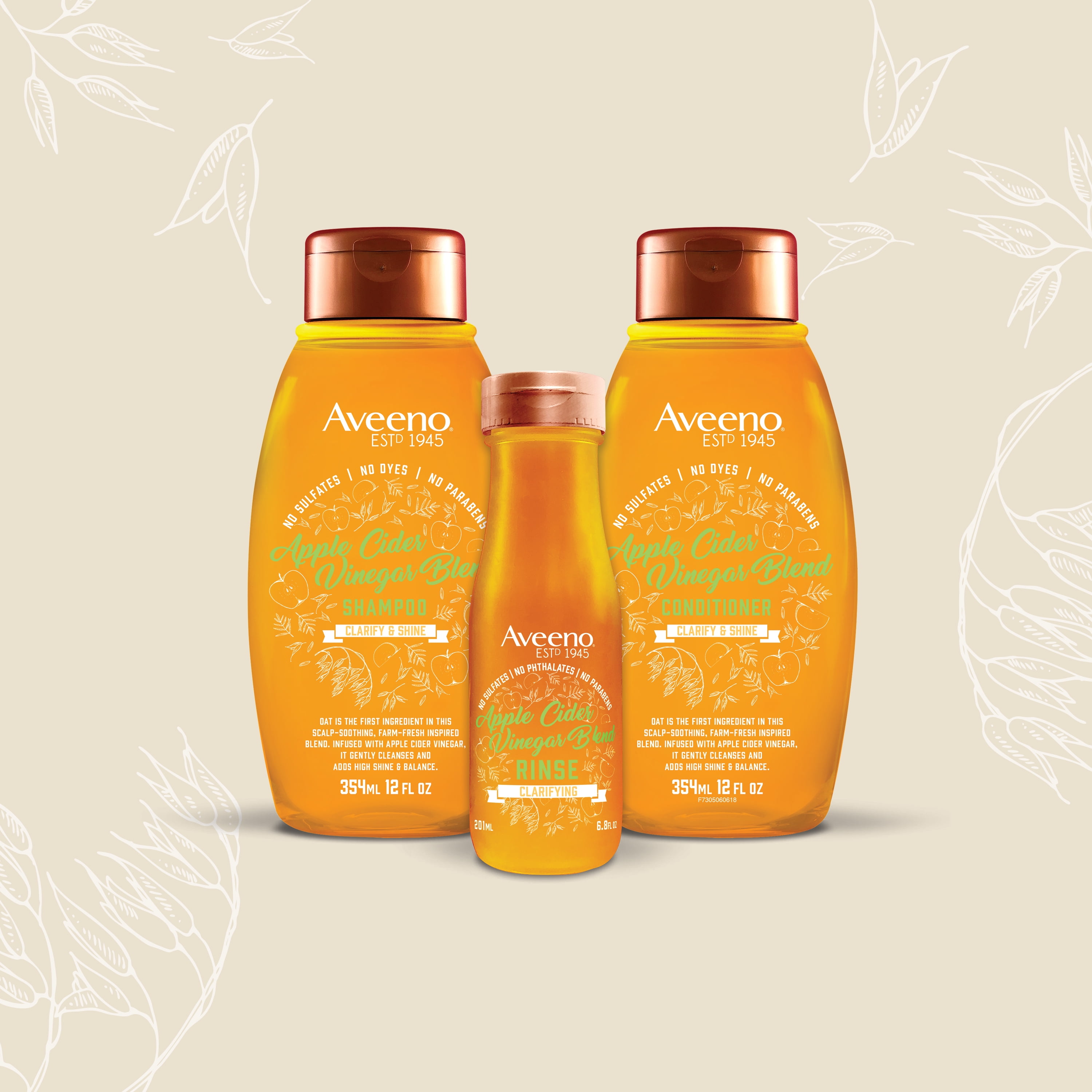 Aveeno Apple Cider Vinegar Blend Conditioner 12 Fl Oz Walmart Com