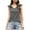 Gray, variant on QLEICOM Womens Ruffle Sleeve Tank Tops Vneck Loose Fit Tunic Side Split Tshirt Casual Blouses Basic Cami Top Slim Vest Blouse Black L, US Size 8