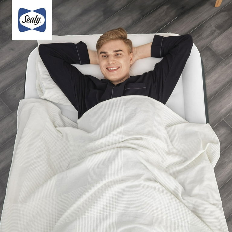 Sealy Tritech Air Mattress Inflatable Twin Bed, Built-In AC Pump
