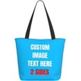 thumbnail image 1 of Custom Tote Bag With Logo Photo, Custom Bag, Personalized Shopping Bags Reusable Grocery Bags Bulk For Work Travel Gifts, 1 of 8