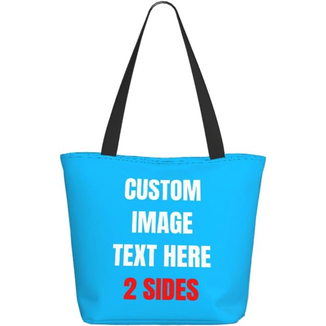 Custom Tote Bag With Logo Photo, Custom Bag, Personalized Shopping Bags Reusable Grocery Bags Bulk For Work Travel Gifts